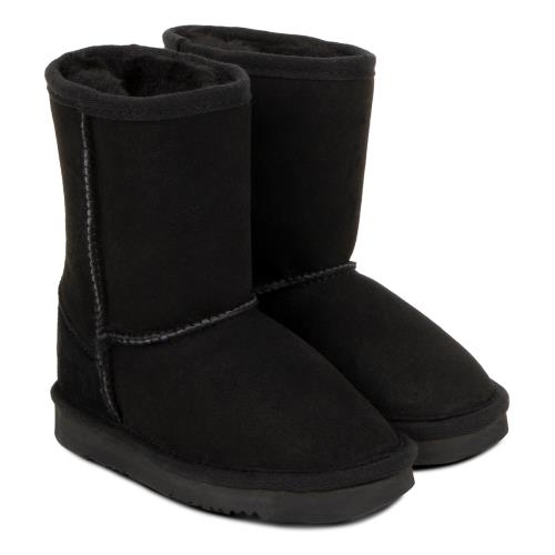 Childrens Classic Sheepskin Boots Black Extra Image 4